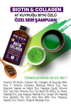 Biotin ve Collagen, At Kuyruğu Bitki Özlü Şampuan