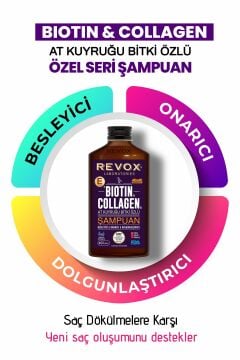 Biotin ve Collagen, At Kuyruğu Bitki Özlü Şampuan 2'li Set