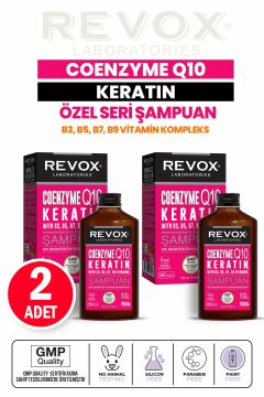 Keratin, Koenzim Q10, B Vitamin Kompleks Özel Seri Saç Bakım Şampuanı / 360 ml. 2'li Set
