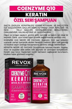 Keratin, Koenzim Q10, B Vitamin Kompleks Özel Seri Saç Bakım Şampuanı / 360 ml. 2'li Set