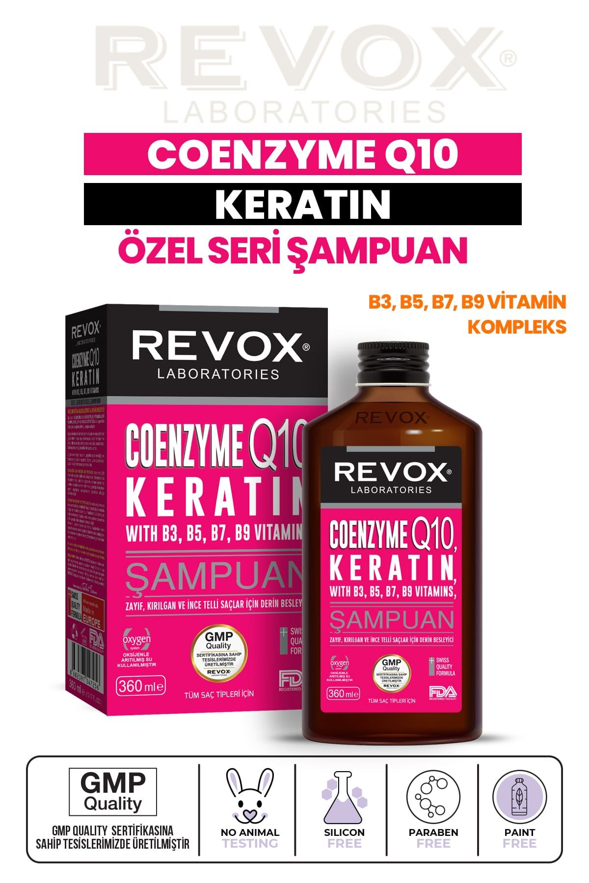Saç Dökülmesini Engelleyen Şampuan | Revox Shop