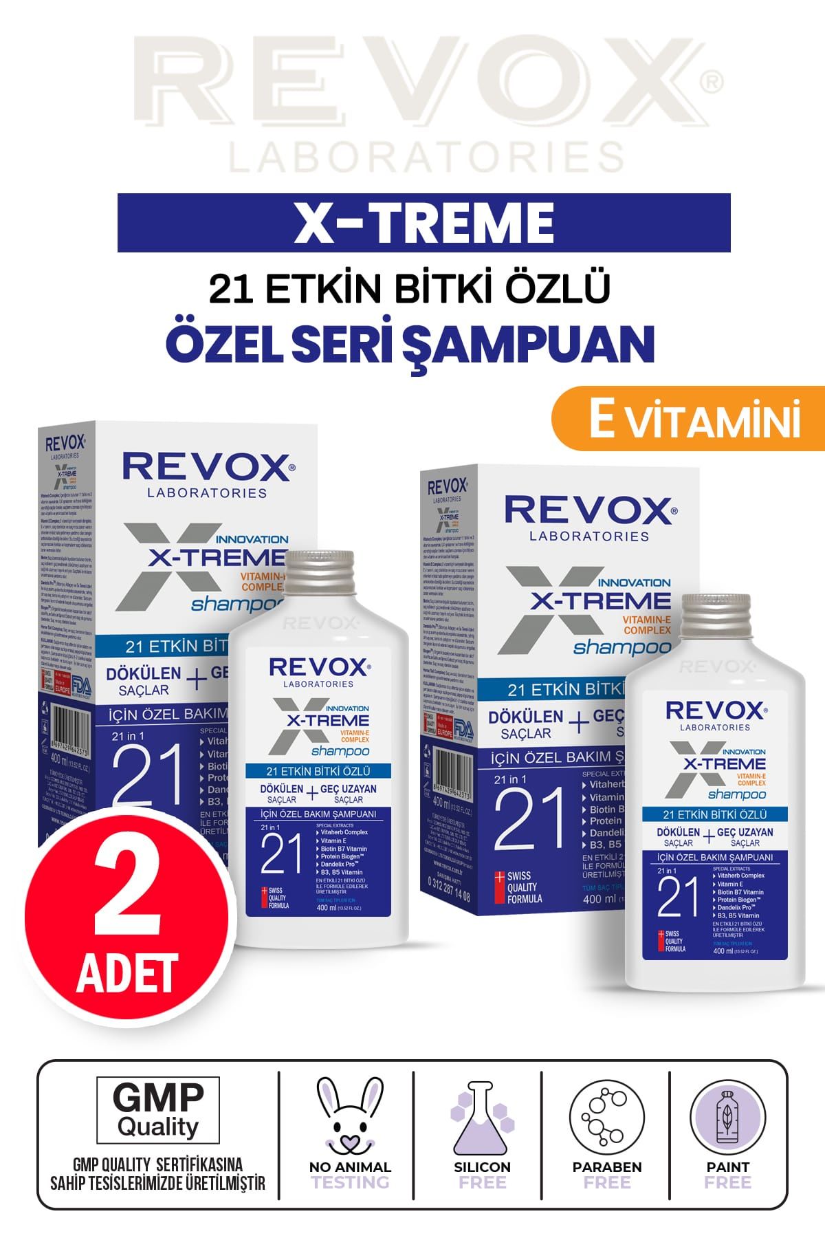 Saç Dökülmesini Engelleyen Şampuan | Revox Shop