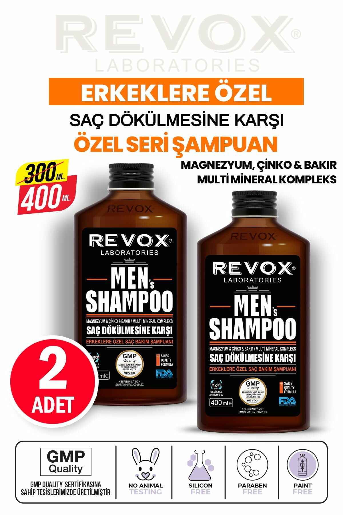 Saç Dökülmesini Engelleyen Şampuan | Revox Shop