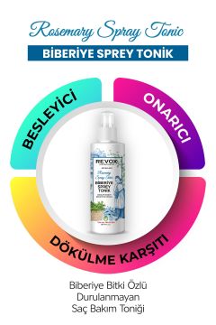 Biberiye Bitki Özlü Dökülme Karşıtı, Besleyici ve Onarıcı Durulanmayan Saç Bakım Toniği